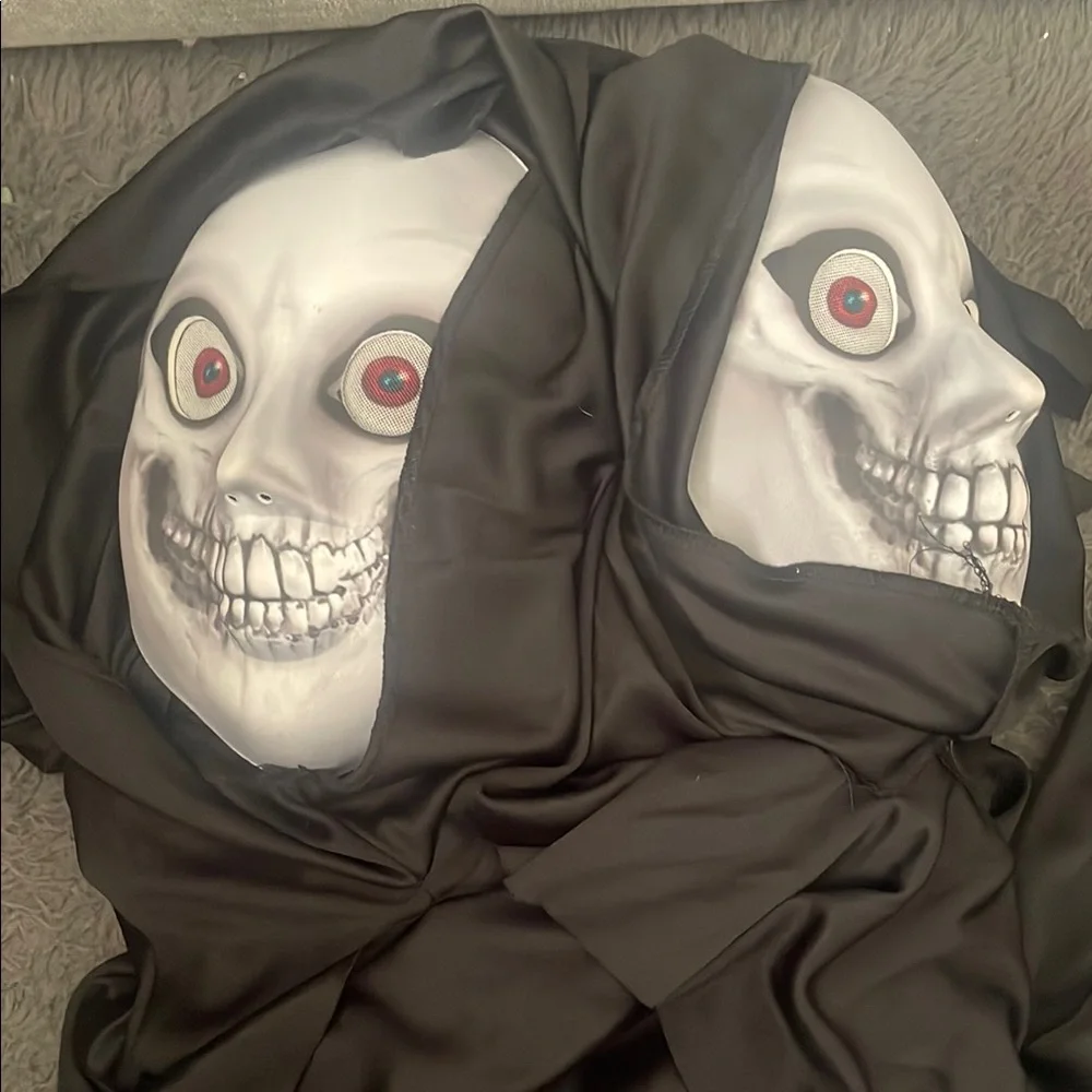 Spirit Halloween Two-Headed Reaper Costume, Scary Spooky Costume, XL